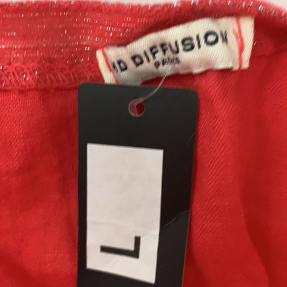 French pink linen blouse size L - Picture 11 of 16